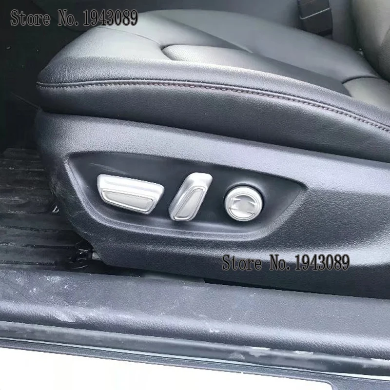 Для Toyota Camry XV70 автомобильный ABS хром/сиденье из углеродного волокна Кнопка фиксатора Переключатель отделка крышки, часть 5 шт