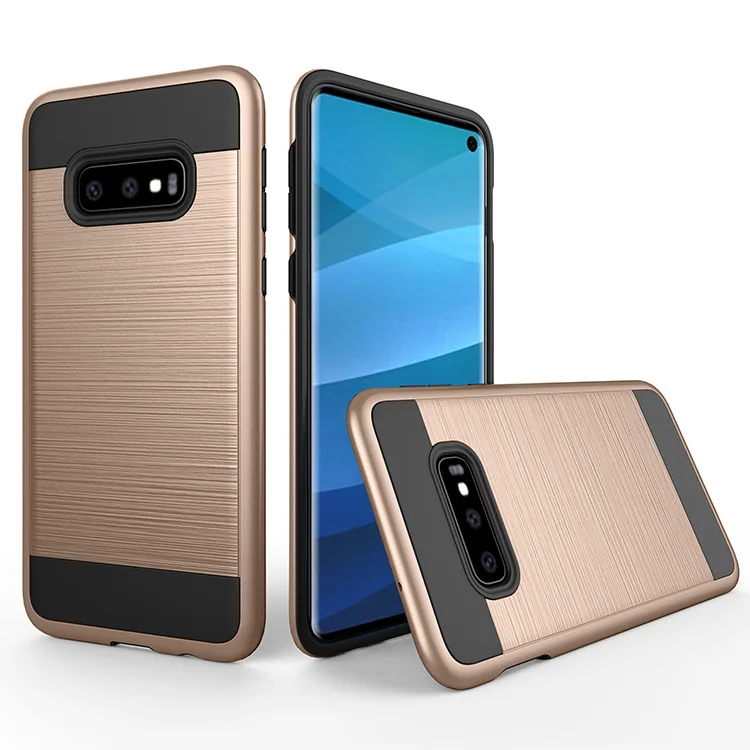 10 шт. двойной Слои Мягкий ТПУ жесткий защитный чехол Роскошный для samsung S10 E 5G S9 S8 Plus