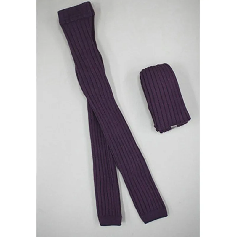 purple Детские хлопковые леггинсы для девочек; коллекция года; однотонные повседневные чулки для новорожденных мальчиков; Детские От 3 до 4 лет-зимние теплые колготки - Цвет: purple