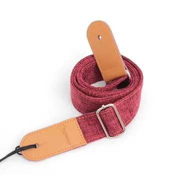 

US-12 Cotton and linen Ukulele Strap Durable Adjustable Printing Ribbon Clip-on Hawaii Guitar Belt Sling Guitar Accessories