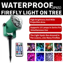 Водонепроницаемый проектор светильник с дистанционным управлением Светлячок декоративный наружный светильник ing пейзаж Точечный светильник на день рождения Рождество