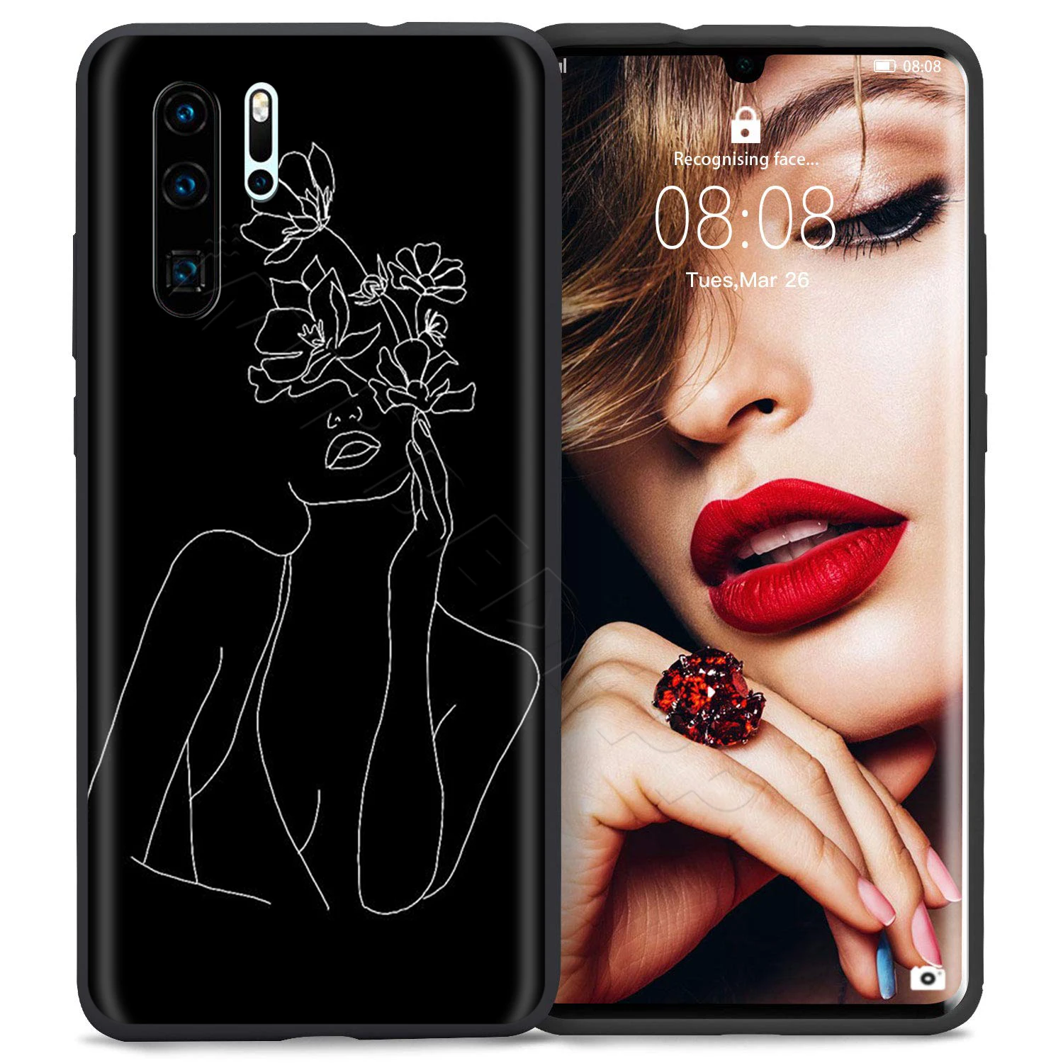 3 Webbedepp линия рисования художественный чехол для Huawei P8 P9 P10 P20 P30 Lite Pro P Smart Z Мини - Цвет: 3