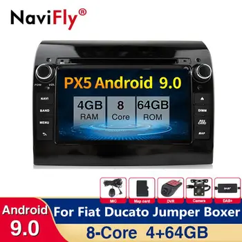 

8Core 4+64G Android9.0 Car DVD Multimedia palyer For Fiat Ducato 2006-2019 Citroen Jumper Peugeot Boxer GPS Navigation Radio RDS