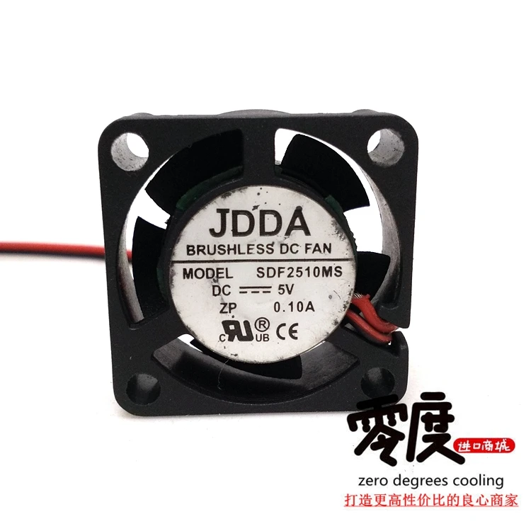 Оригинальный JDDA SDF2510MS 25x25x10 мм DC5V 0.1A 2 5 см линии охлаждающий вентилятор |