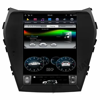 

AOONAV 10.4 inch Touch Screen DVD player for-Hyundai IX45 Santa Fe 2013-2018 GPS navigation vertical screen stereo Android 9.0