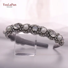 YouLaPan S274-FG, модные роскошные блестящие стразы, повязка на голову, свадебный камень, повязка на голову, женские аксессуары для волос, барокко, повязка на голову
