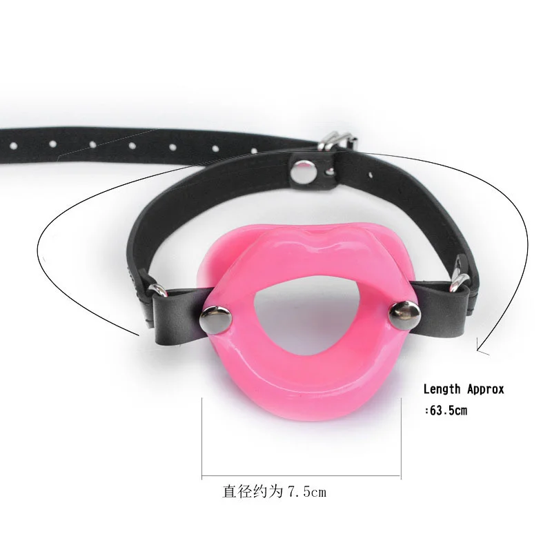 Silicone Open Mouth Gag Sex Toys For Adults Oral Fetish BDSM Bondage Mouth Plug Lips Shape