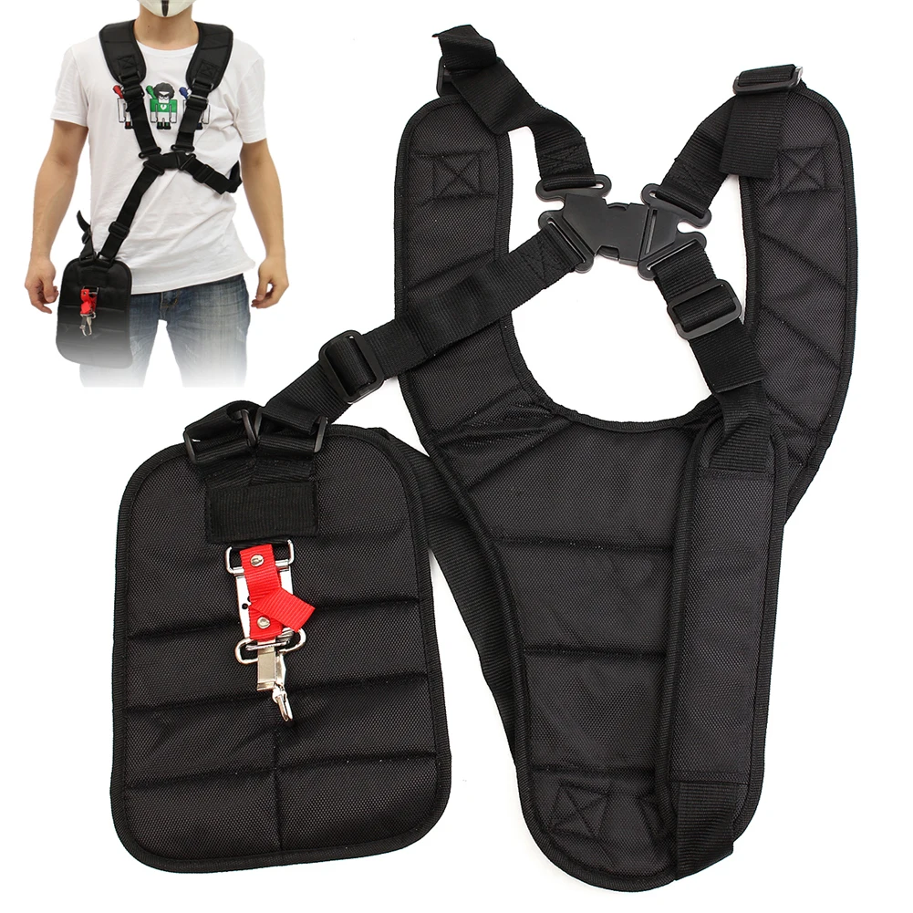 범용 스트리머 더블 숄더 하네스 스트랩 1 개, 브러시 커터 잔디 트리머 캐리 ..