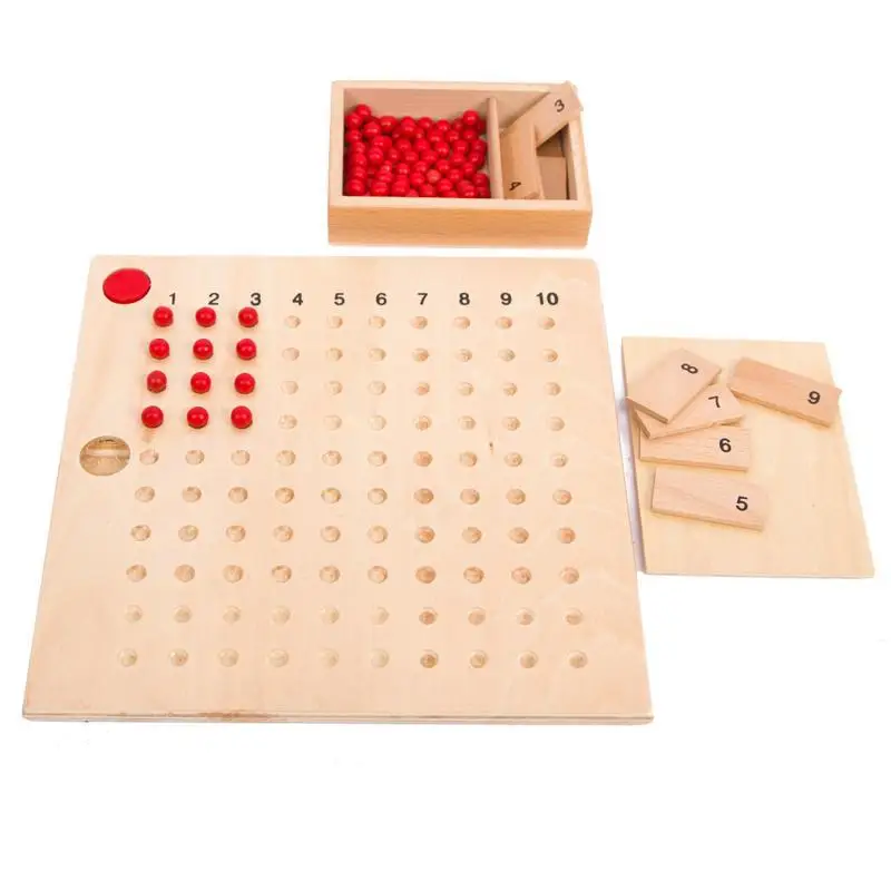

Montessori Cognitive Montessori Early Childhood Mathematics Teaching Aids Multiplication And Division Board 3-Year-Old Infants C
