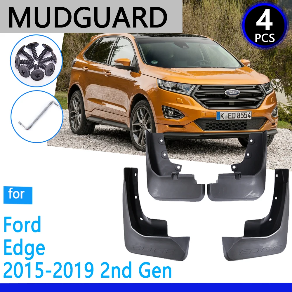 Mudguards fit for Ford Edge 2015~2019 2016 2017 2018 Car Accessories Mudflap Fender Auto Replacement Parts