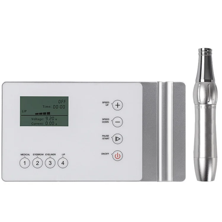 Professional Rotary Tattoo Machine Pen for Permanent Makeup Tattoo Eyebrows Lips Microblading Makeup DIY Kit with Tattoo Needle