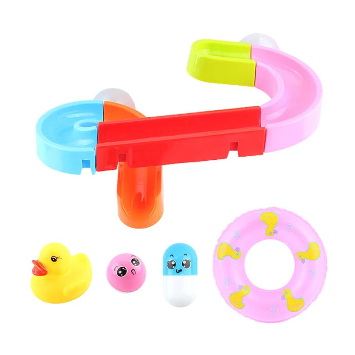 Ванна мраморная игра для ванной игрушка на присоске трек DIY комбинация Ванна Вода игрушки для детей Высокое качество