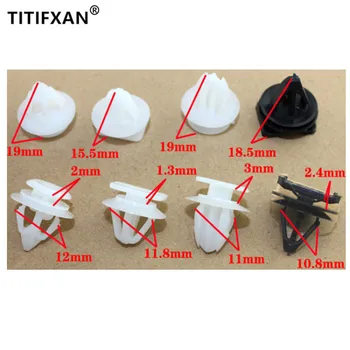 

12PCS Car door trim fender wheel arch eyebrow fixed plastic fasteners for Mazda CX-5 rivet