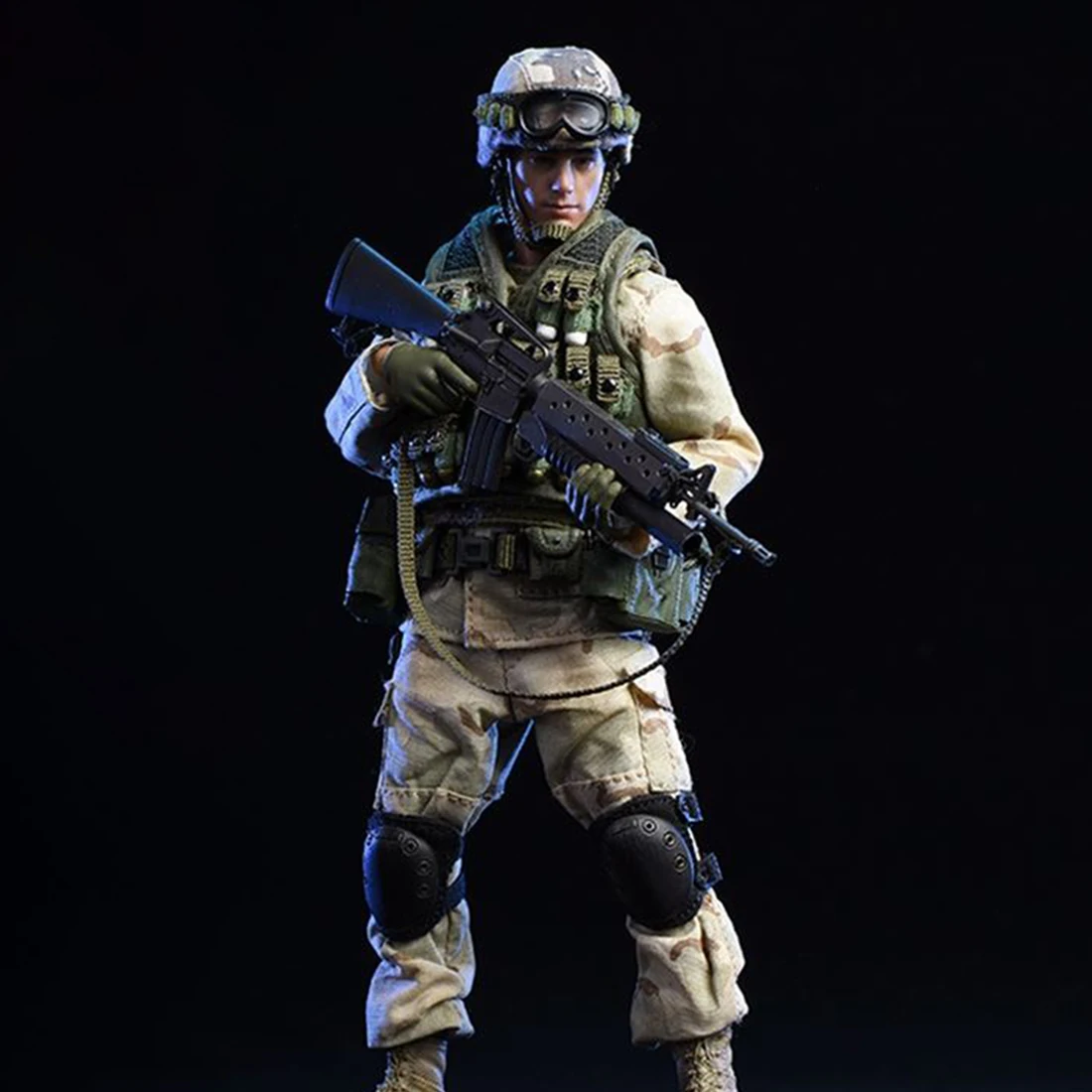 

15cm 1/12 Action Figure Realistic Headsculpt DIY Grenadier 75th Ranger Regiment Soldier Model Educational Toy Gift For Children
