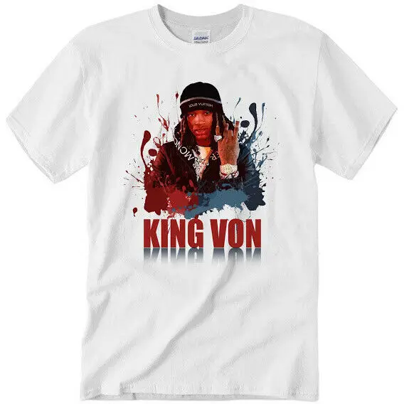 KING VON RAPPER Art T Shirt Unisex Retro Gift For Fan Unisex Tee S 3XL 1