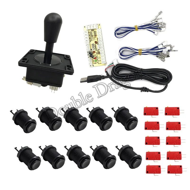 Jamma аркадный Шкаф DIY Kit Zero Delay USB игровой контроллер для подключения ПК Джойстик в американском стиле 4/8 кнопки