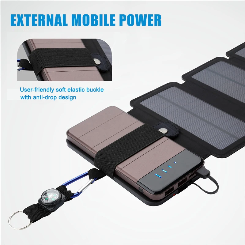 

Newest 7.5W Portable Folding Solar Charger for Mobile Phone Outdoor Solar Charging Board