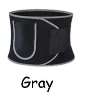 Fitness Belt Waist Belts Women's Waist Sweating Multi-function Body Abdomen Women's Explosion Sweat Belt - Color: Gray