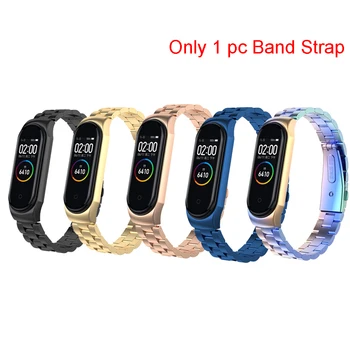 

Luxurious Sports Stainless Steel Easy Install Wrist Strap Replacement Bracelet Fixed Smart Watch Accessories Daily For Mi Band 4