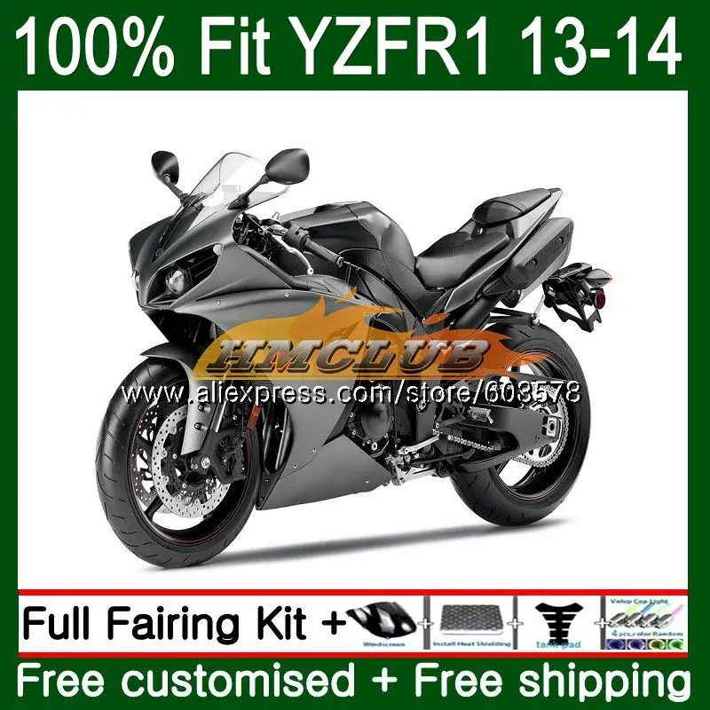 Инъекций средства ухода за кожей для YAMAHA YZF 1000 R 1 R1 2013 серебристо-серый 65CL. 16 YZF-1000 YZF-R1 комплект YZF1000 YZFR1 13 14 обтекатель oem