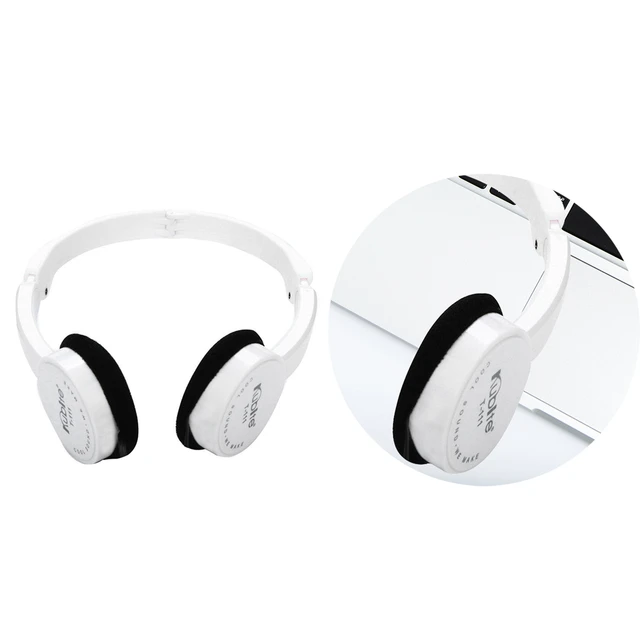 Casque 2 En 1 Bluetooth® Et Filaire Confortable Et Pliable – Blanc