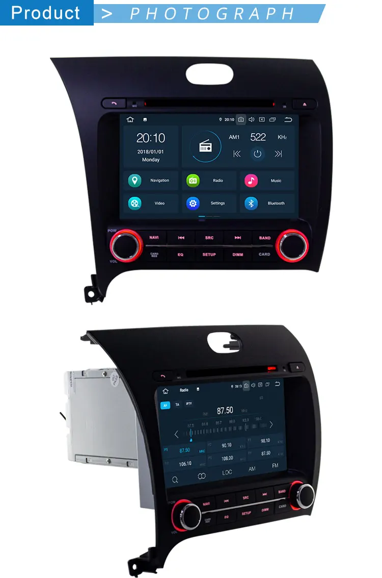 Cheap TOPBSNA Android 9.0 Car DVD Multimedia Player for Kia CERATO K3 FORTE 2013 2014 2015 2016 WIFI Car Radio Player GPS Navi auto FM 13