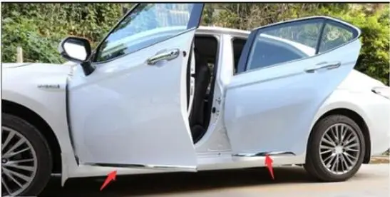 Тип восьмого поколения для Toyota Camry украшения тела яркая полоса боковая юбка тело анти-столкновения бар украшения
