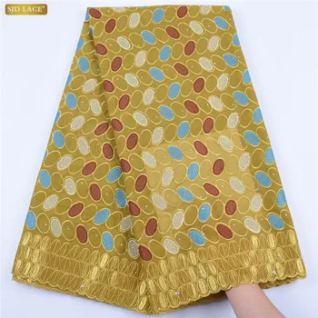 

2019 High Quality Swiss Voile Laces Switzerland Cotton African Dry Cotton Lace Fabric Nigerian Man Voile Lace For Clothes A1688