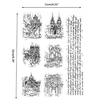 

Building Transparent Clear Silicone Stamp For DIY Scrapbooking Photo Album Decor