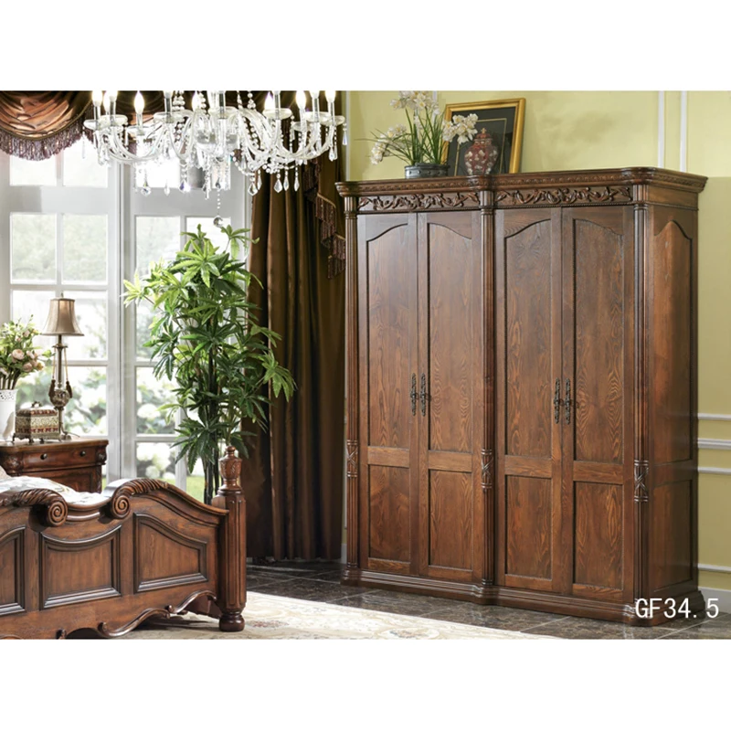 Home Furniture European Cabinet font b Closet b font Bedroom 4 Door Wardrobe Мебель для дома
