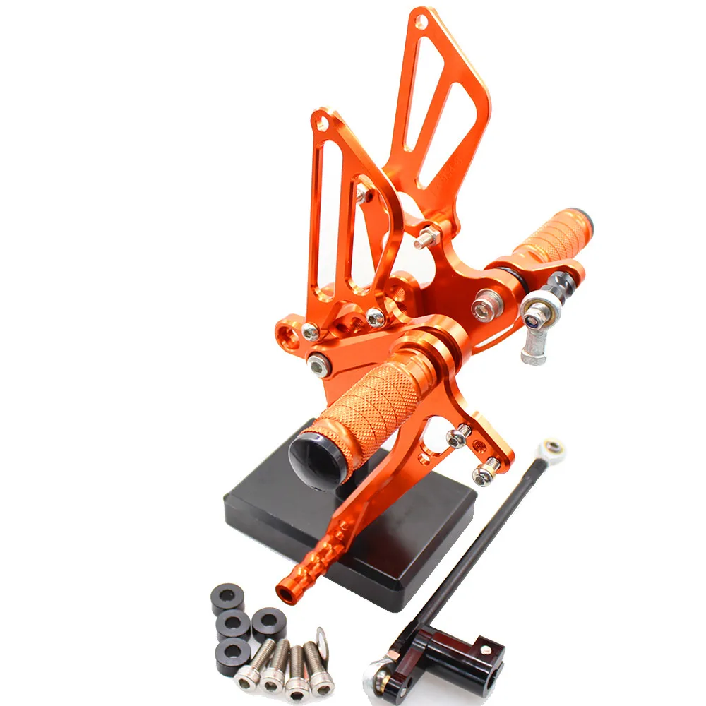 Для Honda CBR954RR CBR929RR 2000-2003 2002 2001 CNC алюминиевый сплав мотоцикл подножка для ног Педаль Peg Rearset задний Набор - Цвет: orange