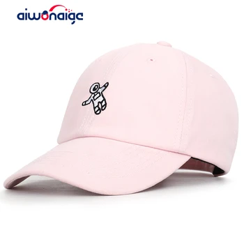 

2019 New Astronaut Embroidered Baseball Cap Street Trend Hip Hop Hat Spring Man Woman Cotton Casual Hats Sport Bone Unisex Black