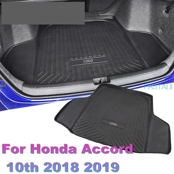 

For Honda Accord 10th 2018 2019 car trunk mat waterproof tail box mat three-dimensional high-side car decoration accessories
