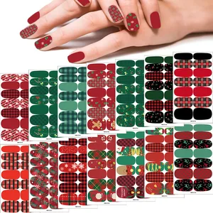Новинка 2021, Рождественская серия, светящиеся полоски для ногтей, простые украшения для дизайна ногтей, дизайн сердца, блестящий порошок, маникюрные наконечники