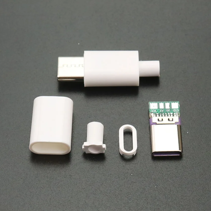 10 stücke Micro USB 5Pin 4Pin TYPE-C Schweißen Typ Stecker Anschlüsse Ladegerät USB C Schwanz Lade Buchse DIY lade stecker – Detail 8