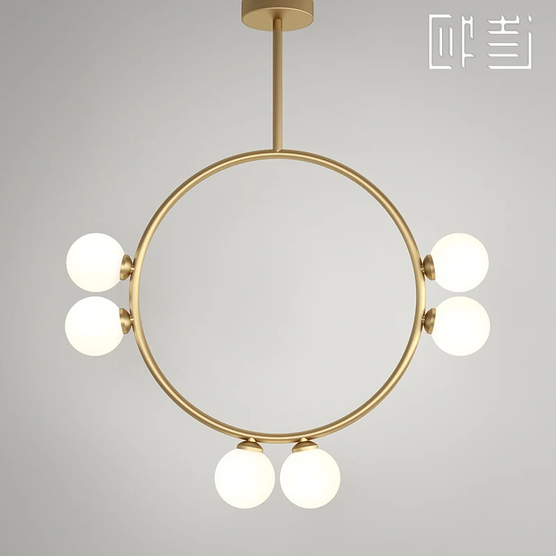 

Nordic Sitting Room Creation Long Lantern Lamp Bubble Glass Ball Magic Beans Droplight Personality luminaria