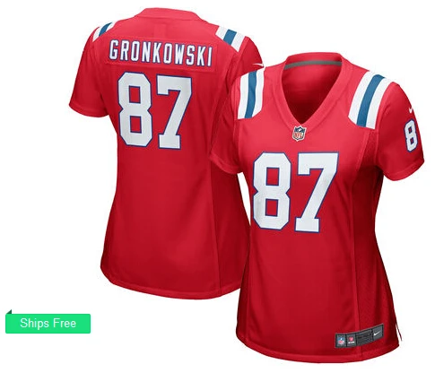 Женский размер S-XXL, стилизованный, Новая Англия Rob Gronkowski Джерси - Цвет: Black