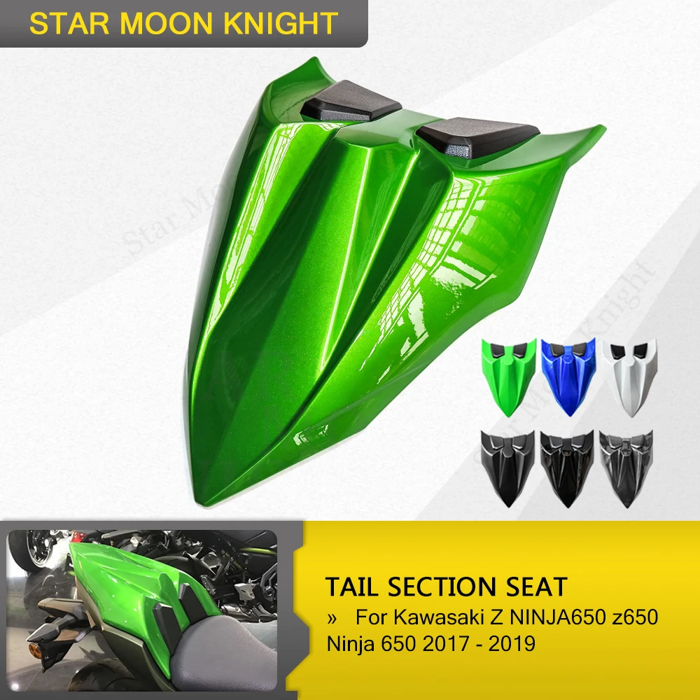 For Kawasaki Ninja650 Z650 Seat Cover Rear Pillion Passenger Hard Solo