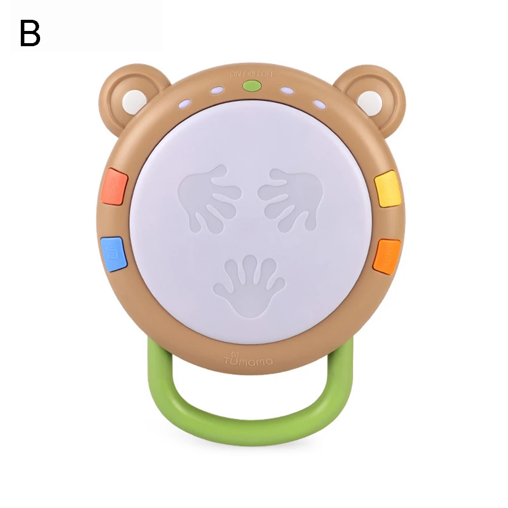 Tumama светодиодный музыкальный кубический детский ручной барабан для сортировки Обучающие Детские игрушки