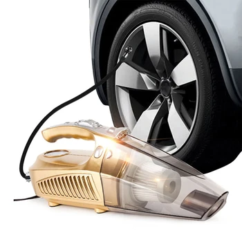 

Vehicle vacuum cleaner Vehicular wet and dry dual-use Powerful 12V four in one large power vehicle mounted inflator pump