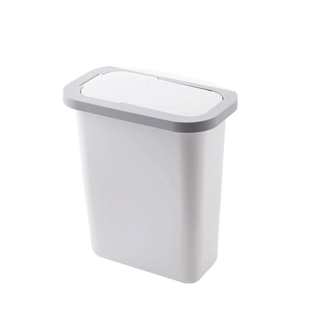 Раздвижная открытая кухонная мусорная корзина WXV - Цвет: white A