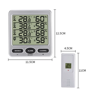 

Indoor Outdoor Hygrometer Thermometer Temperature Monitor Gauge