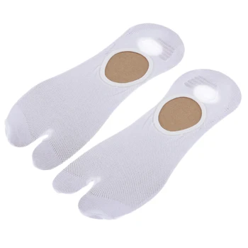

3 Pack Cotton Toe Socks 2 Toe Socks Invisible Sneaker Socks For