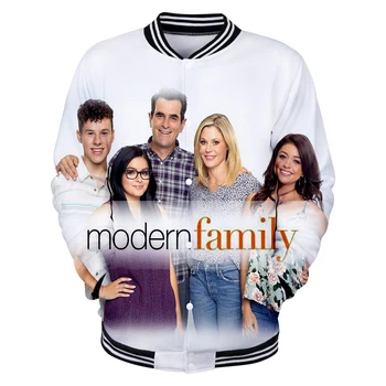 

2020 Modern Family Baseball uniform Autumn Casual Harajuku Modern Family Baseball Jackets Plus Size For Men Streetwear