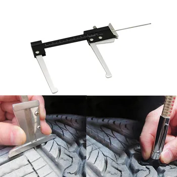 

Car Universal Tire Pattern Ruler Depth Gauge Car Brake Disc Thickness Gauge Tool for Automobile