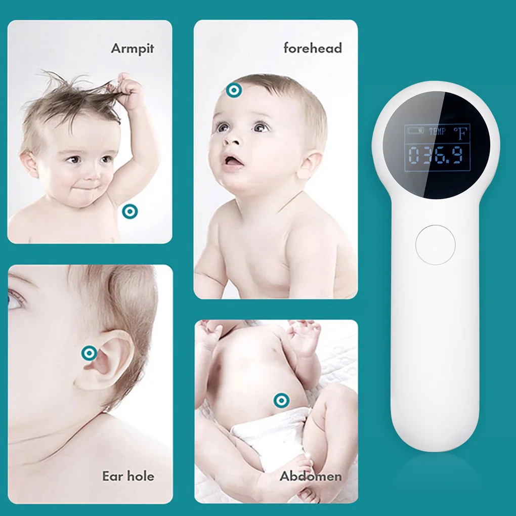 

Baby /Adults Forehead Digital Thermometer Non-contact Infrared Adults Kids Body Temperature Meter Measuring Device In Stock