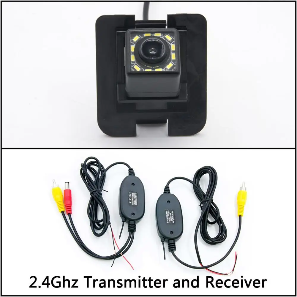 Camera With Wireless 12 Светодиодный фонарь Автомобильная камера заднего вида для Mercedes Benz S Class W204 W212 W221 Viano Vito S65 S63 S55 AGM автомобильная парковочная резервная - Название цвета: Camera With Wireless