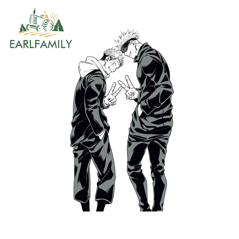 Автомобильная наклейка EARLFAMILY 13 см x 7 6 для юютютсу кайсена кузов автомобиля