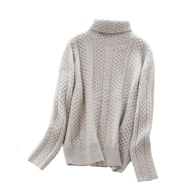 

New sweater women loosen wild neck high jump fashion knitted knitted shirt women's jacket