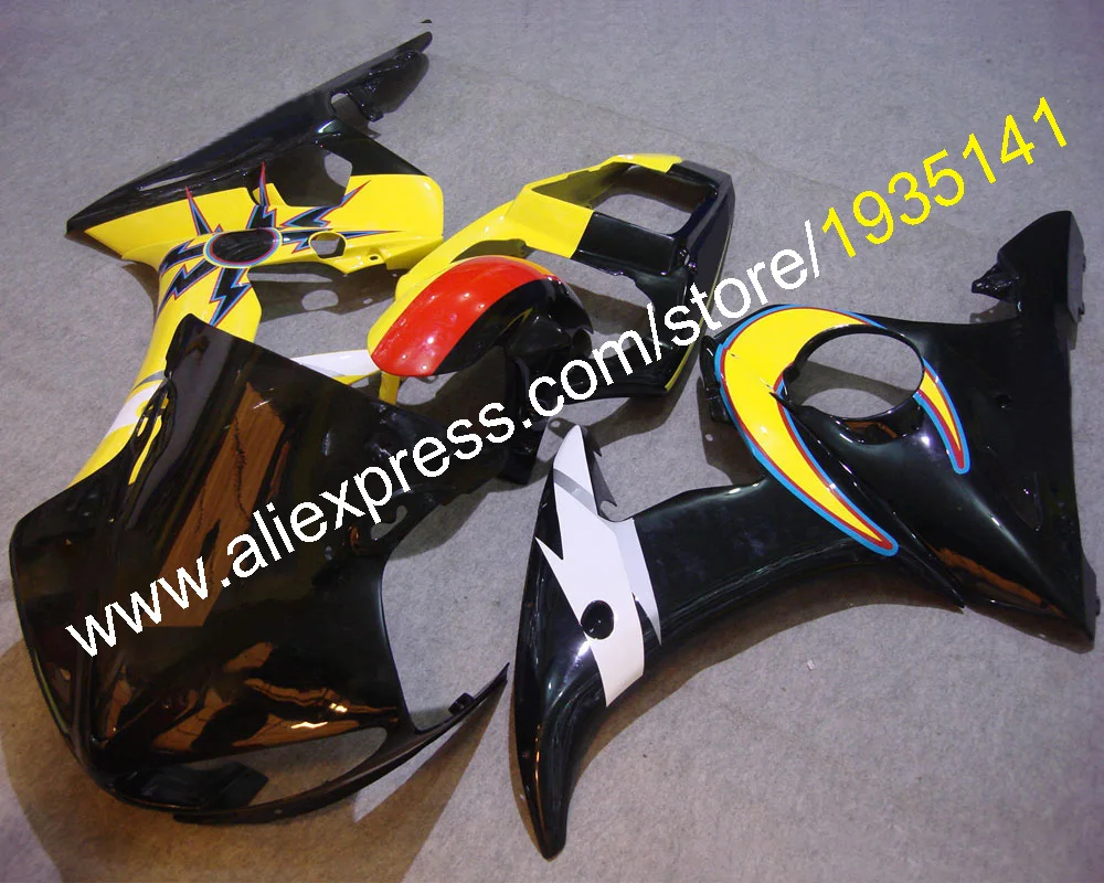 Обтекатель YZF R6 2005 05 желтого и черного цветов для Yamaha YZFR6 600 | Автомобили мотоциклы